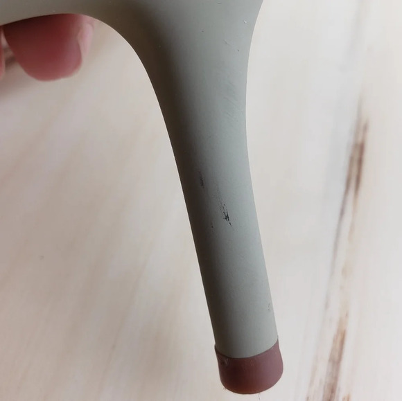 Zara Suede Leather Slide Sandal Kitty Heel Mule Shoes Women's Size 41 Taupe Gray - Picture 15 of 16